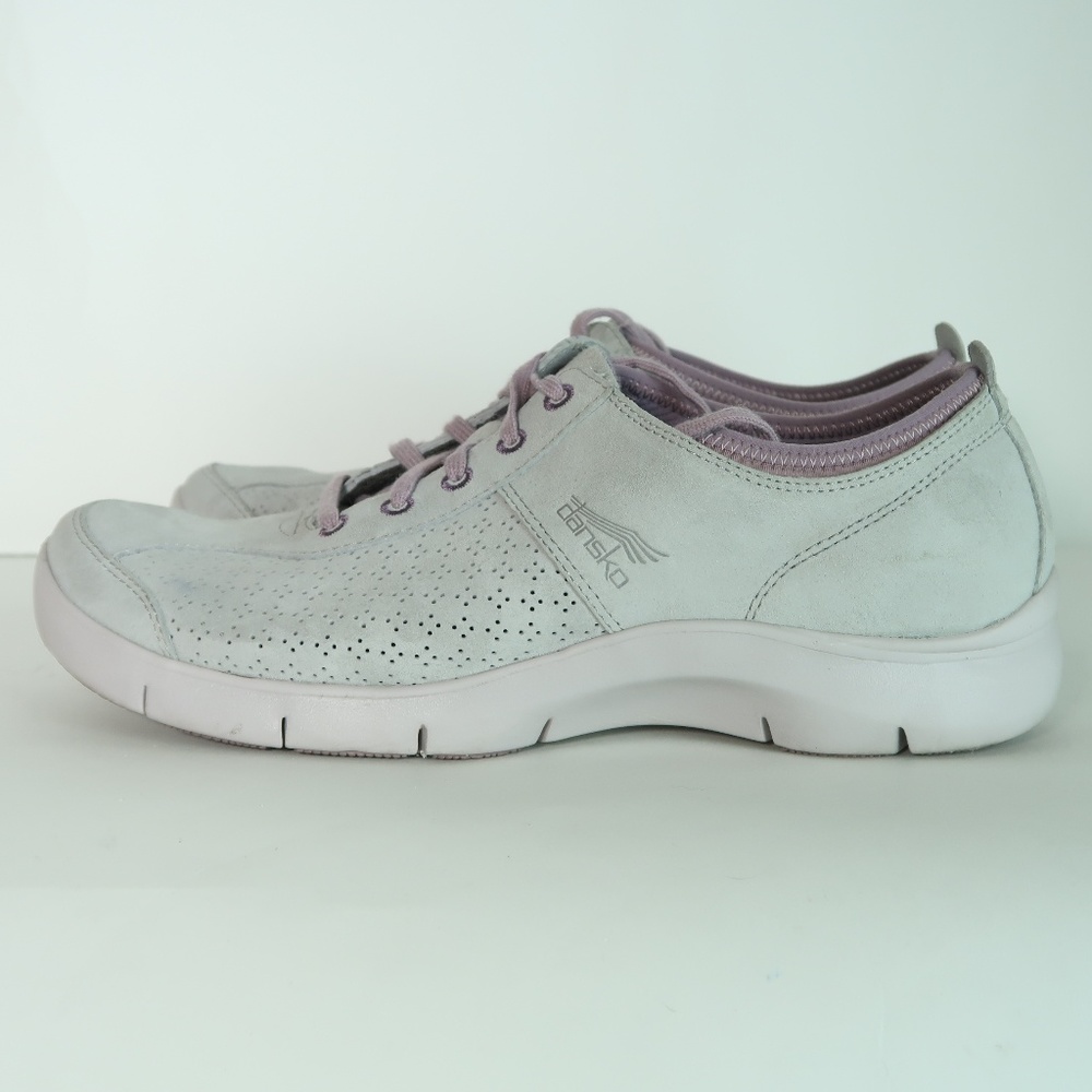 Dansko Womens Walking Comfort Sneakers Grey Purple